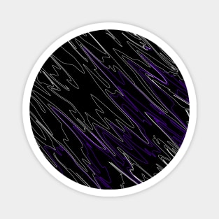 Marbled Black Purple Magnet